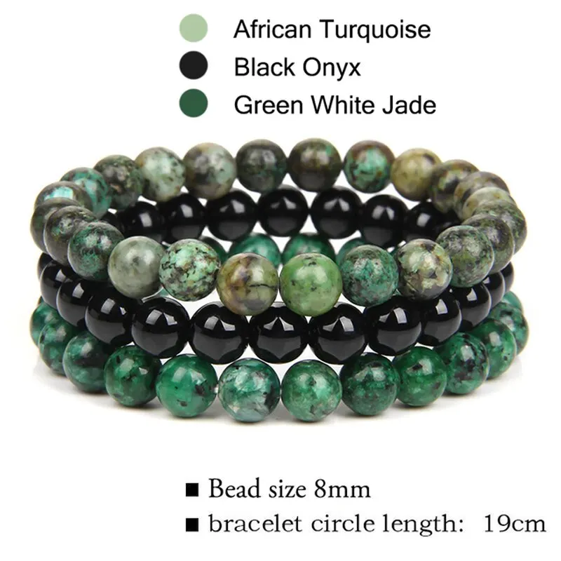 Natural Turquoise Crystal Bracelet-Enhances Communication&Spiritual Healing