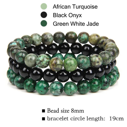 Natural Turquoise Crystal Bracelet-Enhances Communication&Spiritual Healing