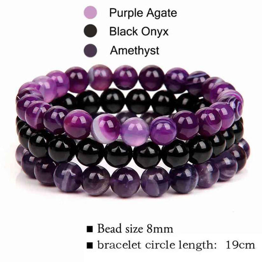 Amethyst Crystal Bracelet-Promote Spiritual&Mental Healing