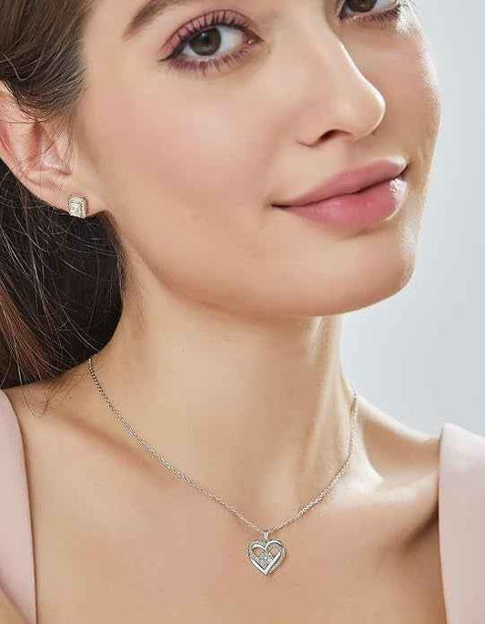 1Carat Moissanite Necklace For Women