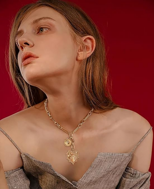 Chunky Heart Shaped Necklace