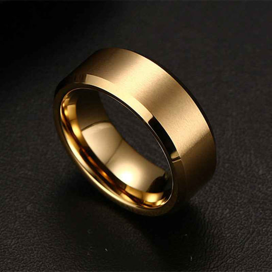 3PCS 8mm Women Men Silver Ring