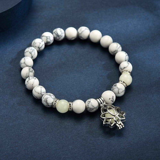 Lotus Turquoise Crystal Bracelet