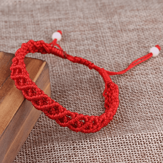 Handmade red string bracelet