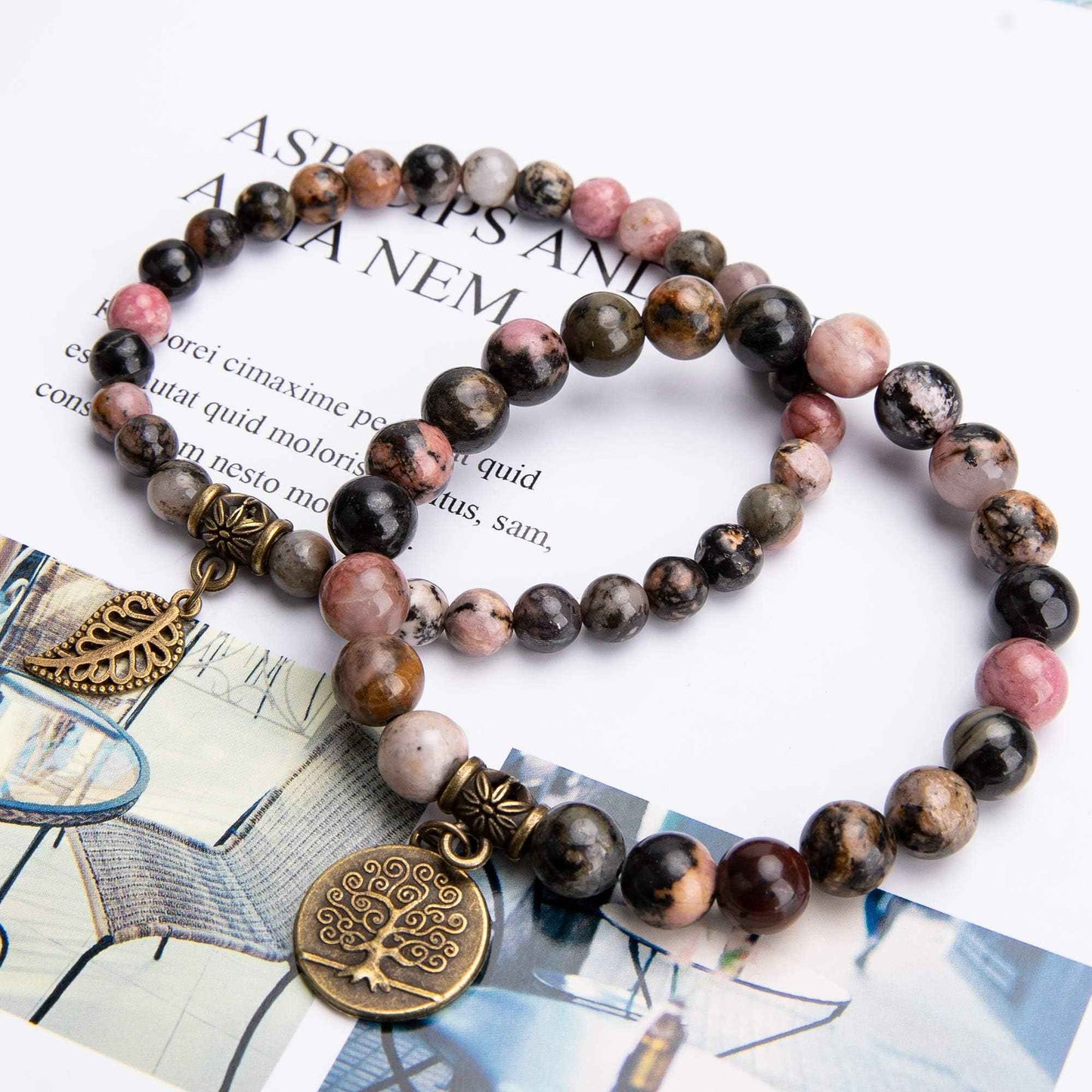 Rhodonite Stone Healing Bracelet