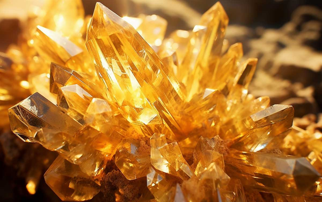 6 best crystals for luck and good fortune - green aventurine, citrine, tiger eye, jade, clear quartz, pyrite