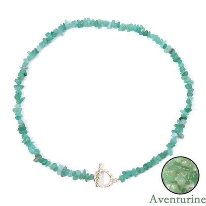 Aventurine Stone Necklace-Attract Success&Balance