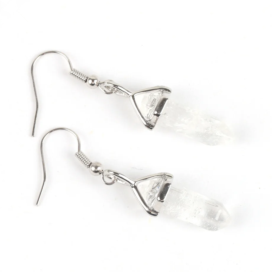 Natural Clear Quartz Earring -Clearing your mind - ourlovejewelry