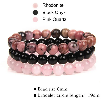 Rose Quartz Crystal Bracelet-Promote Love&Emotional Healing