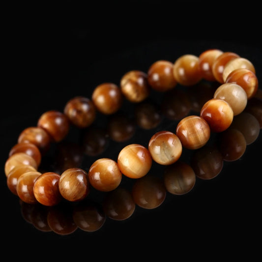 Natural Sun Tiger Eye Bead Bracelet
