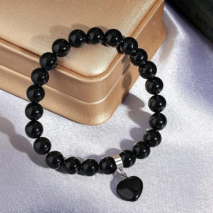 Natural Black Obsidian Crystal Bracelet
