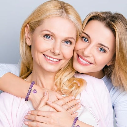 Purple Amethyst Crystal Bracelet
