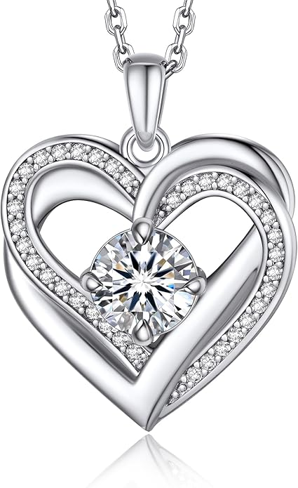 1Carat Moissanite Necklace For Women - ourlovejewelry