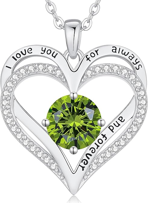 Aug Birthstone Necklaces For Women - ourlovejewelry