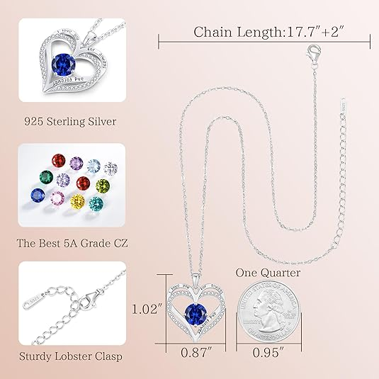 Sep Birthstone Necklaces - ourlovejewelry