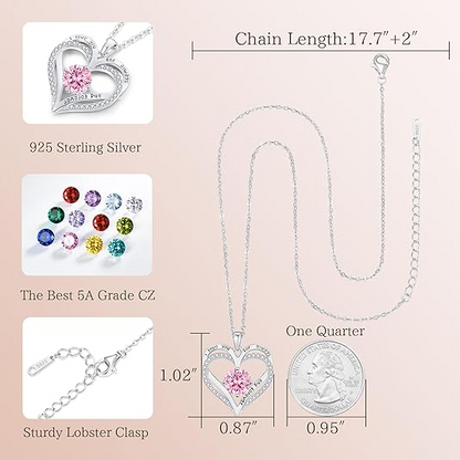 Oct Birthstone Necklaces For Women