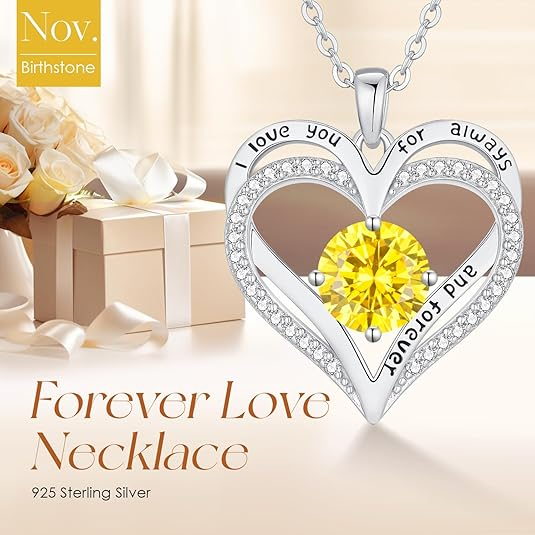 Nov Birthstone Necklaces for Women - ourlovejewelry