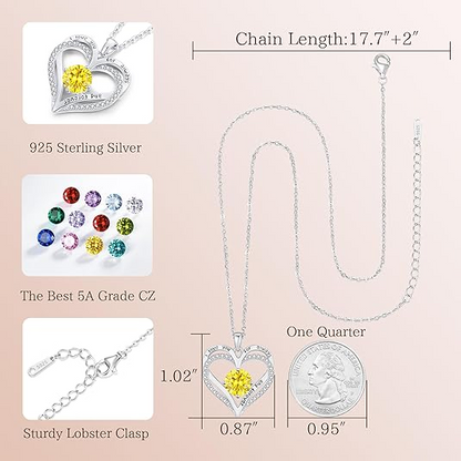 Nov Birthstone Necklaces for Women