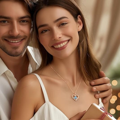 Mar Birthstone Necklace for Women