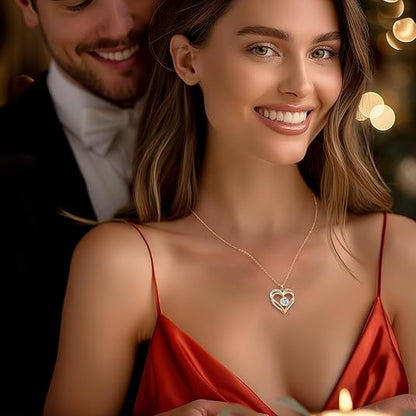 Apr Gold Birthstone Necklace