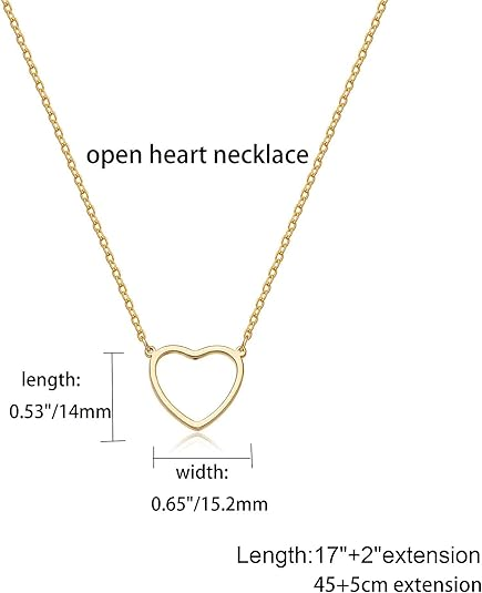 Cute Heart Gold Necklace - ourlovejewelry