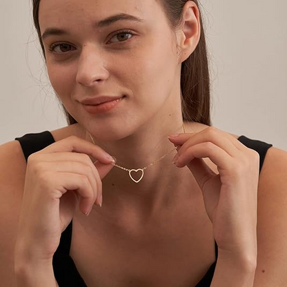 Cute Heart Gold Necklace