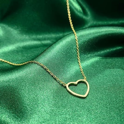 Cute Heart Gold Necklace