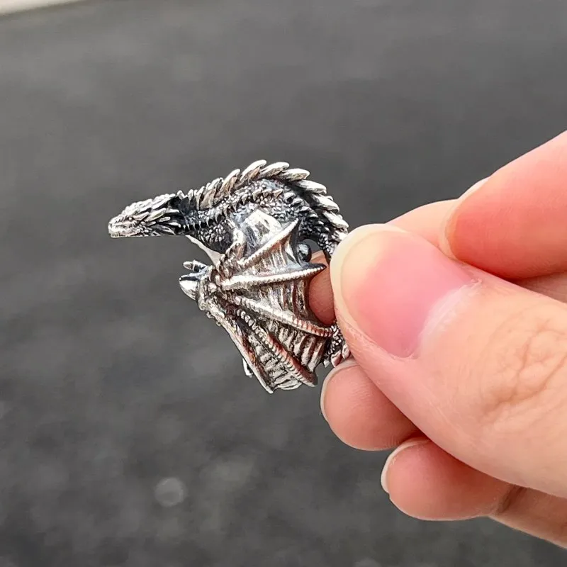 Punk Style Dragon Men  Rings Adjustable - ourlovejewelry
