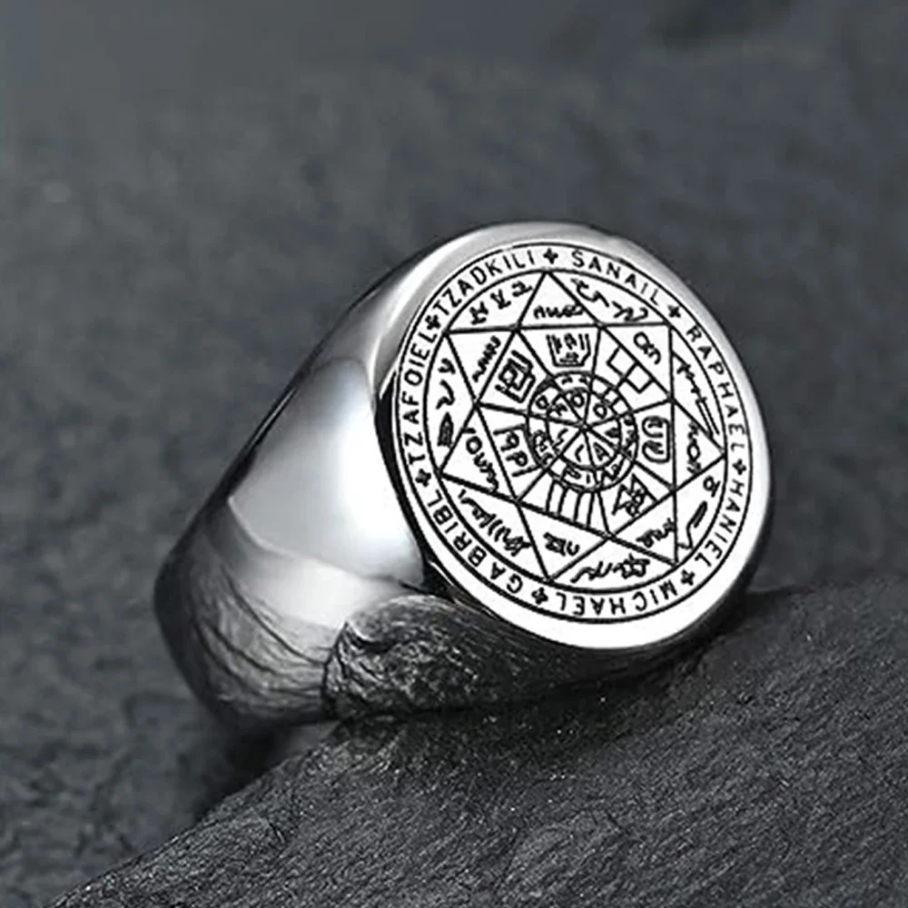 Talisman Amulet Men Ring - ourlovejewelry