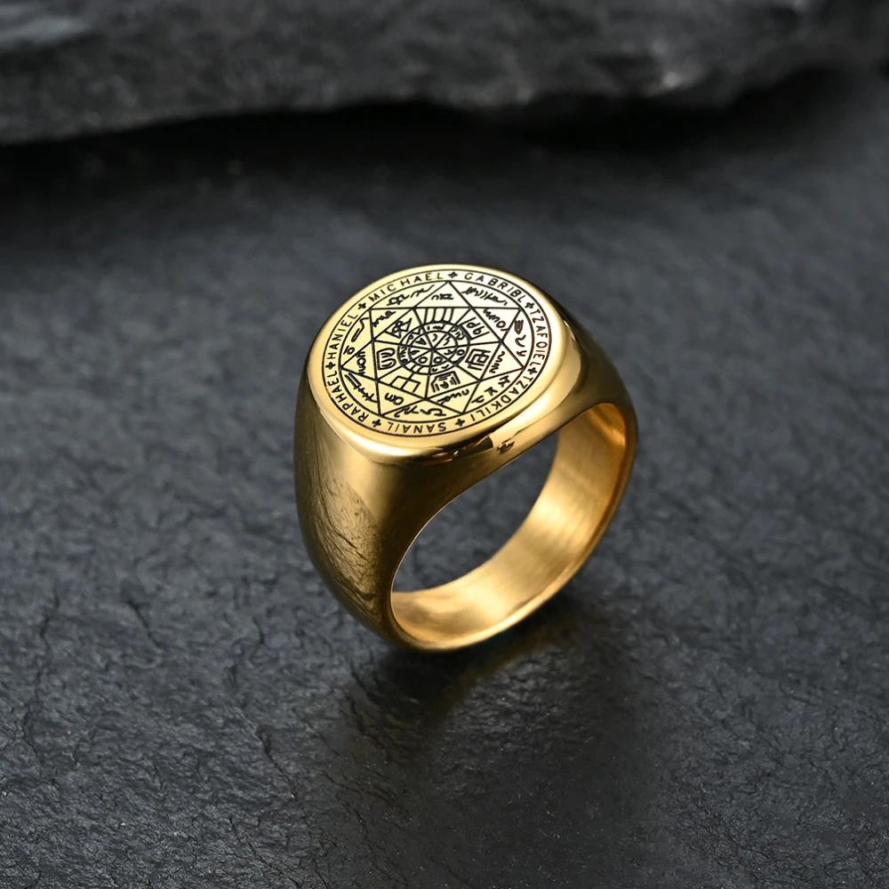 Talisman Amulet Men Ring - ourlovejewelry