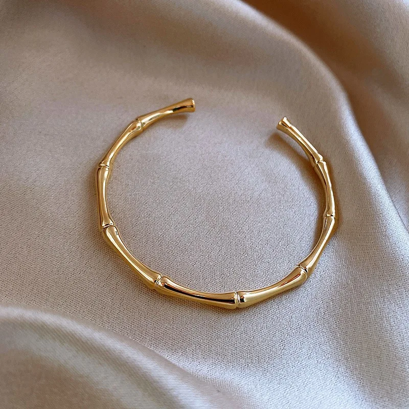 Open Women Gold Bangle Bracelet - ourlovejewelry