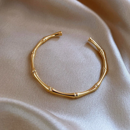 Open Women Gold Bangle Bracelet