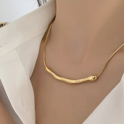 Gold Women Necklace Choker