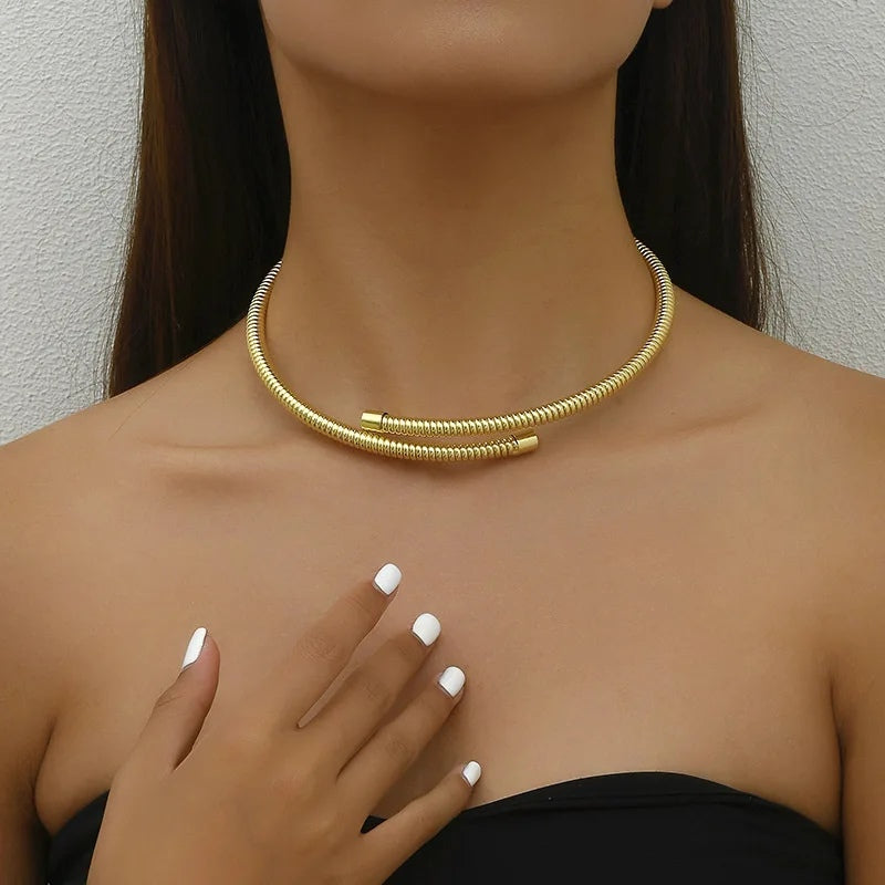 Adjustable Gold Women Choker - ourlovejewelry