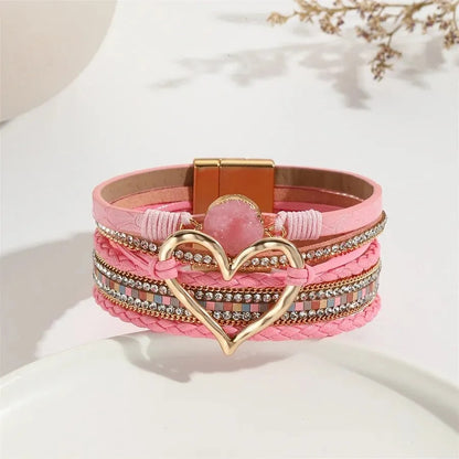 Pink Boho Women Bracelet