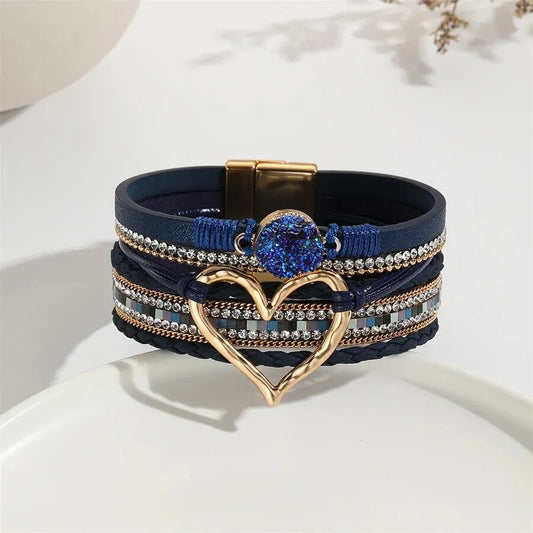 Blue Layered Boho Bracelet