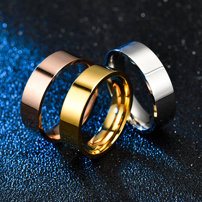 3PCS  6mm Women Men Ring