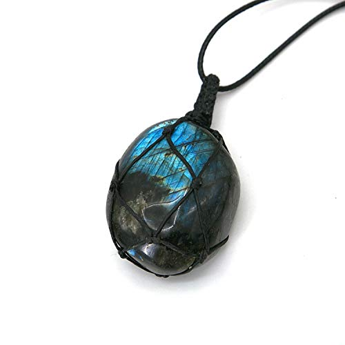 Labradorite Stone Necklace-Attract Protect - ourlovejewelry