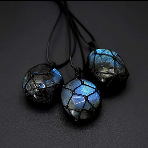 Labradorite Stone Necklace-Attract Protect - ourlovejewelry