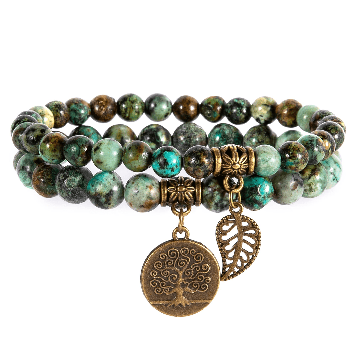 Turquoise Stone  Bracelet-Tree of life - ourlovejewelry