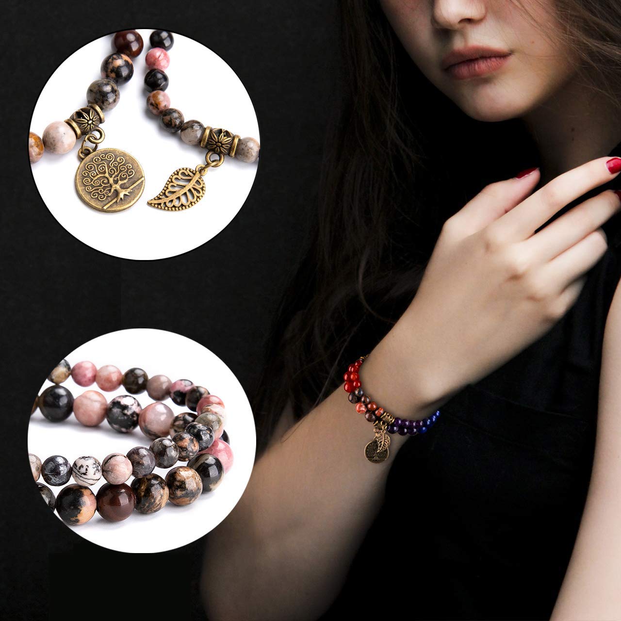 Rhodonite Stone Healing Bracelet - ourlovejewelry