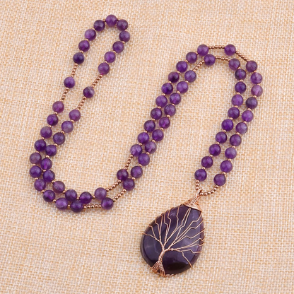 Amethyst Necklace-Attract Inner Balance