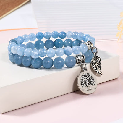 Aquamarine Crystal Bracelets- Release anxiety