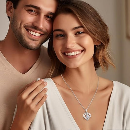 Love Heart Diamond Necklaces