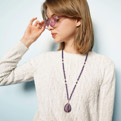 Amethyst Necklace-Attract Inner Balance