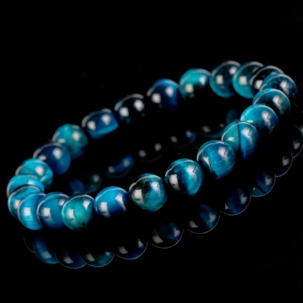 Natural Blue Tiger Eye Crystal Bracelet - ourlovejewelry