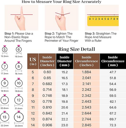 3PCS  6mm Women Men Ring