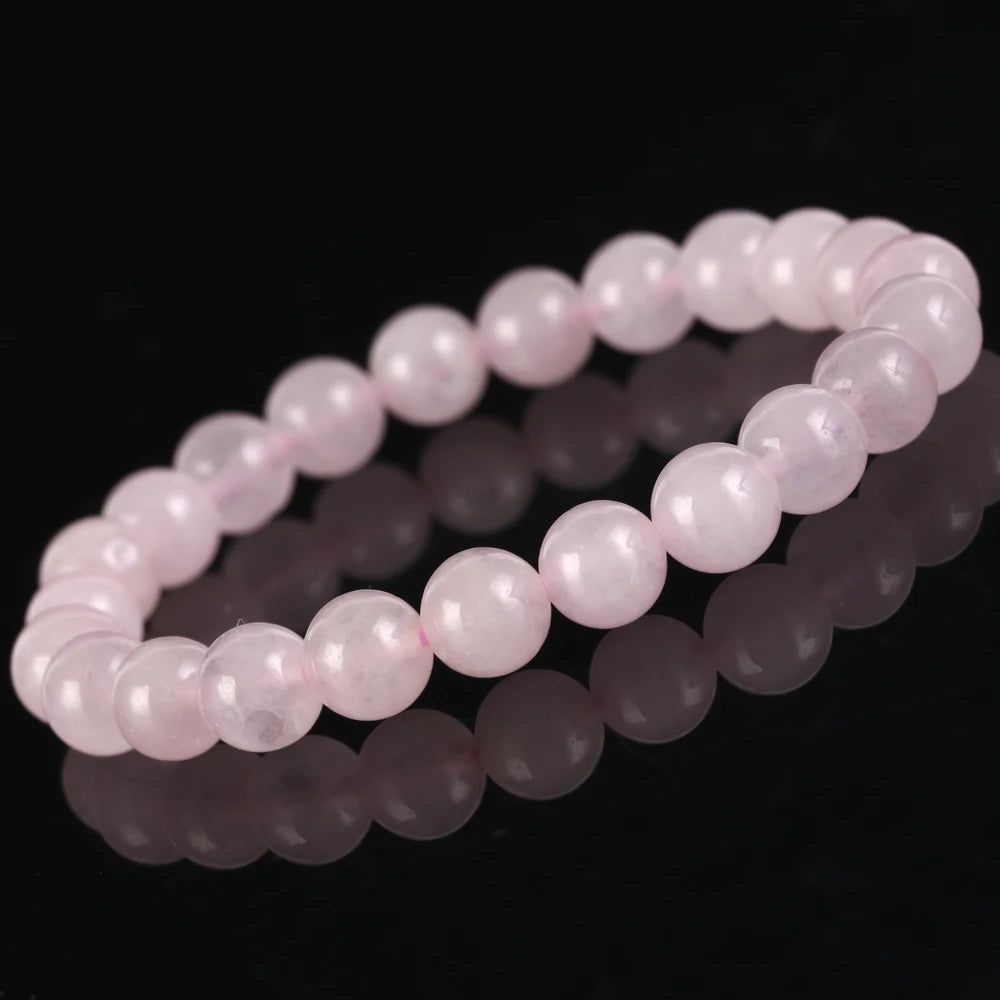 Natural Rose Quartz Bracelet-Promote Love and Relationship - ourlovejewelry